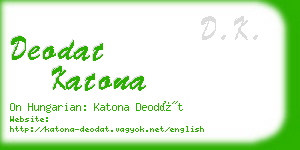 deodat katona business card